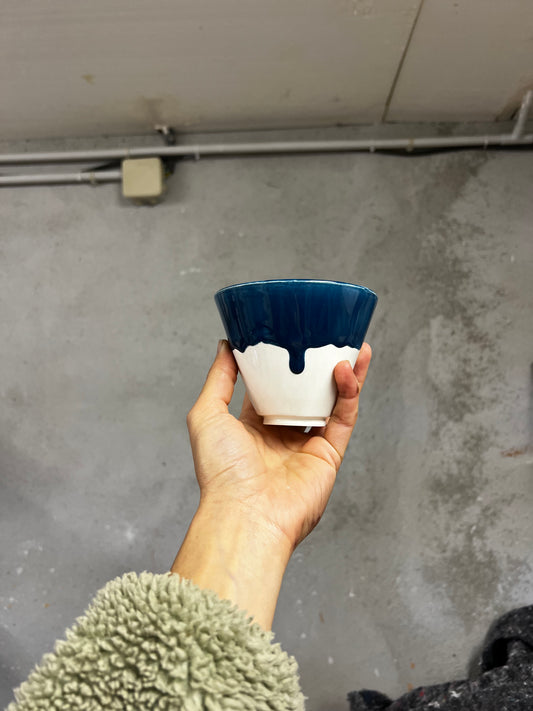 Bol à thé SUGI NARI - Blanc & Bleu