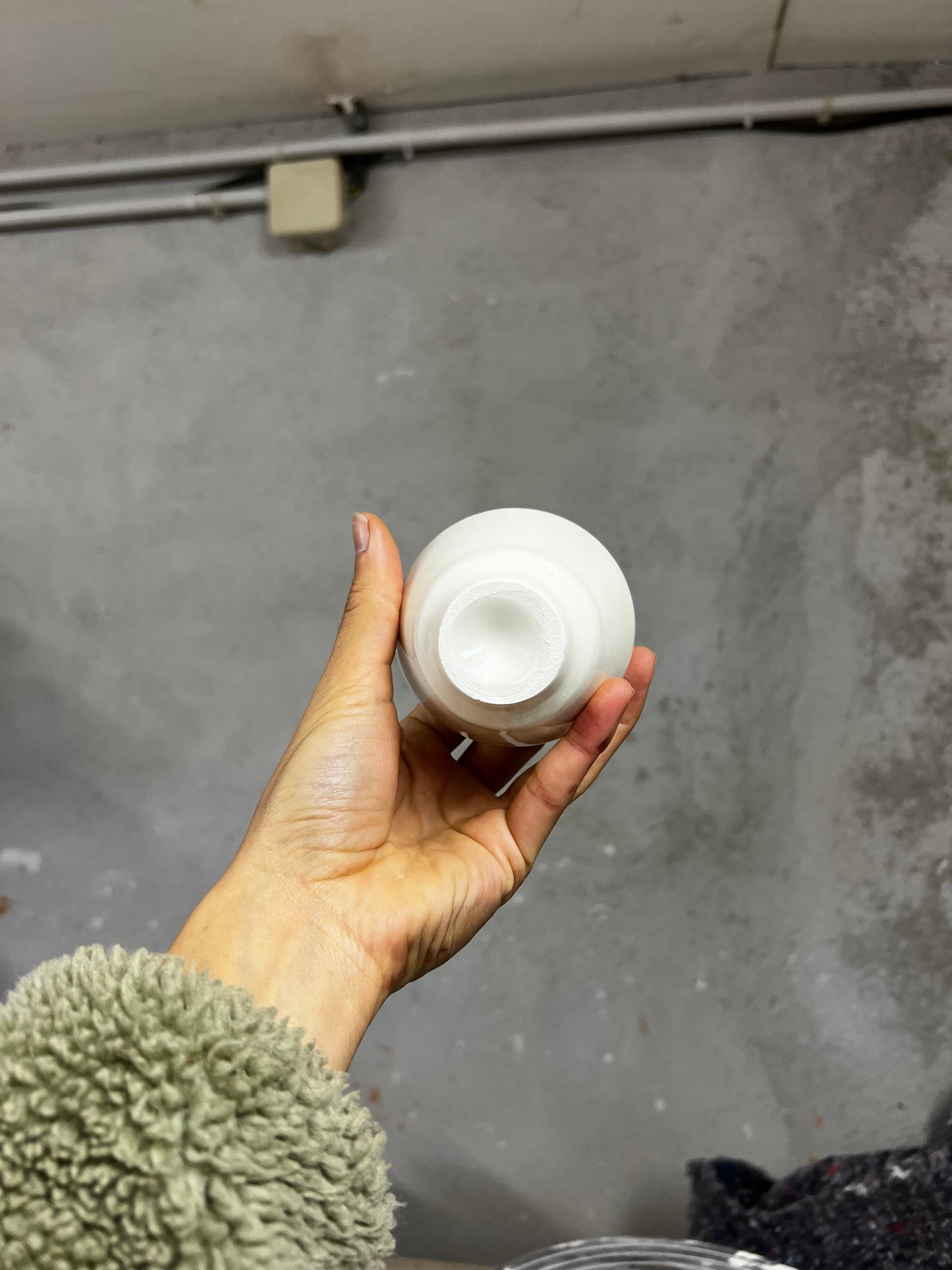 Tasse expresso - Édition bougie - Blanc et vert