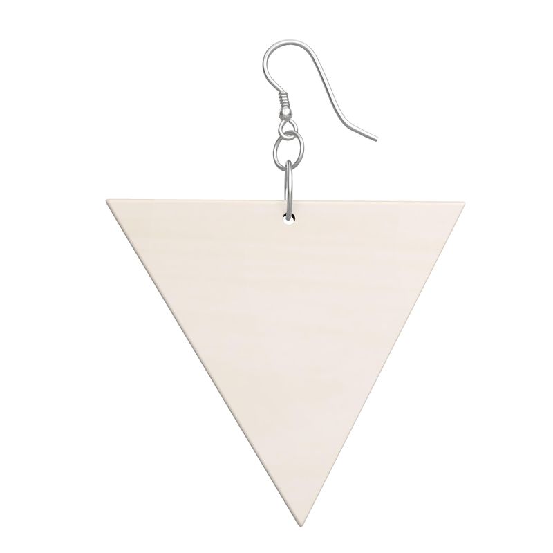 Boucles d'oreille géométriques en bois