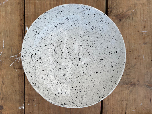 Corbeille à fruit - blanc brillant tacheté