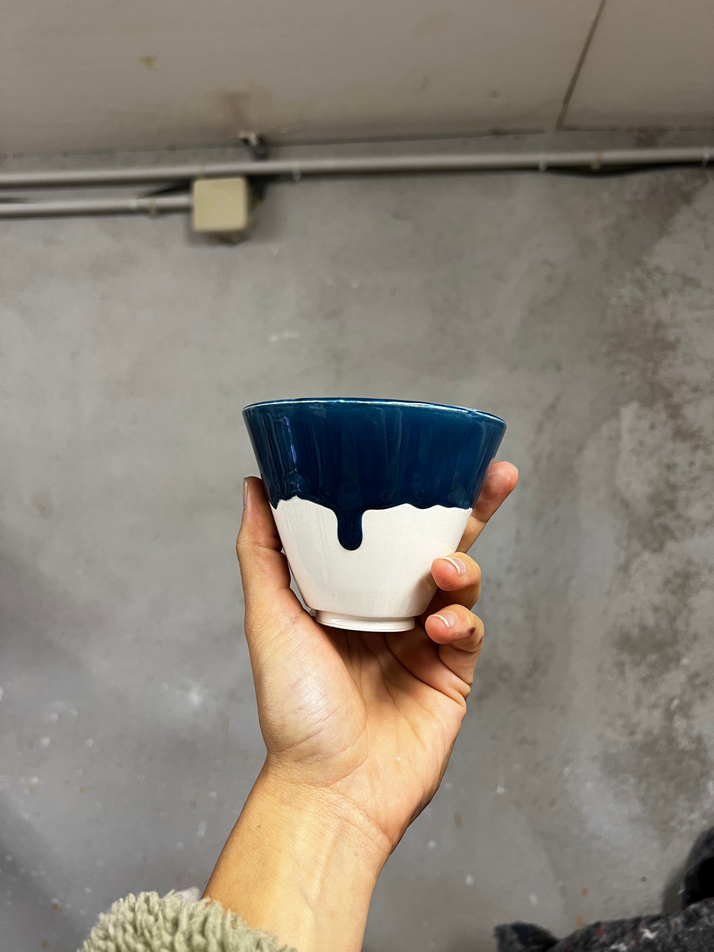 Bol à thé SUGI NARI - Blanc & Bleu