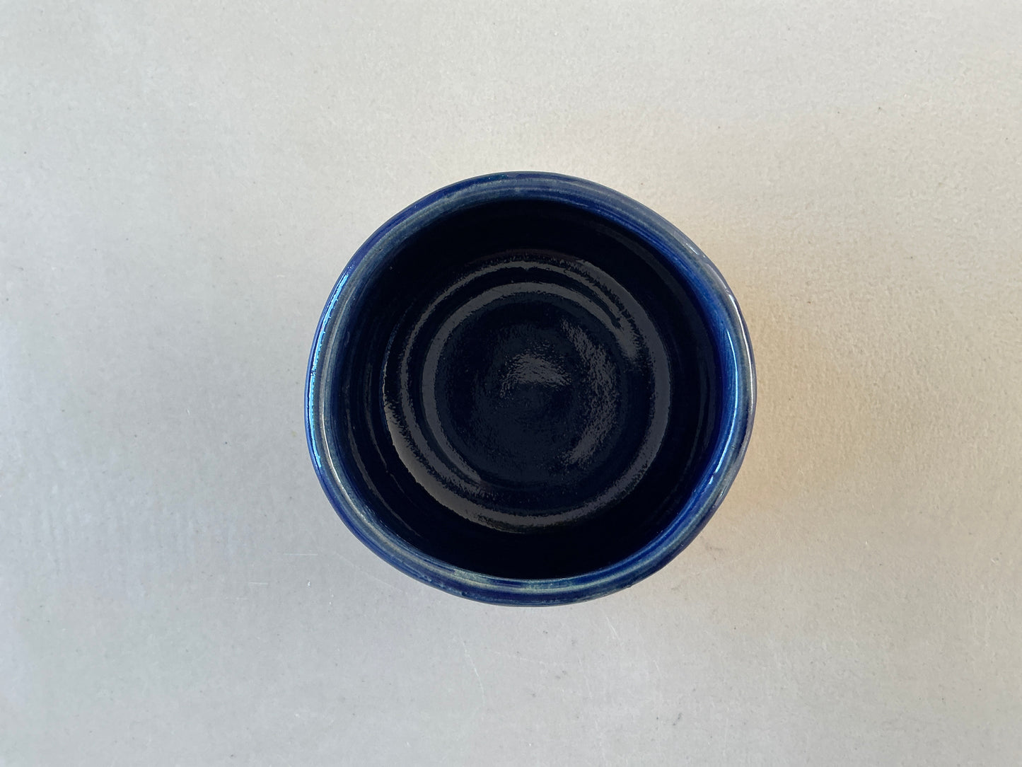 Petit pot jaune & bleu - Céramique fait main à Bayonne