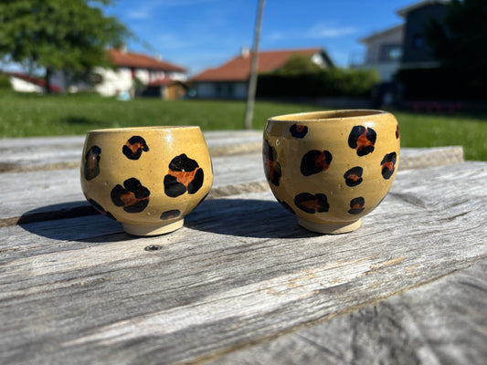 Tasses expresso Léopard