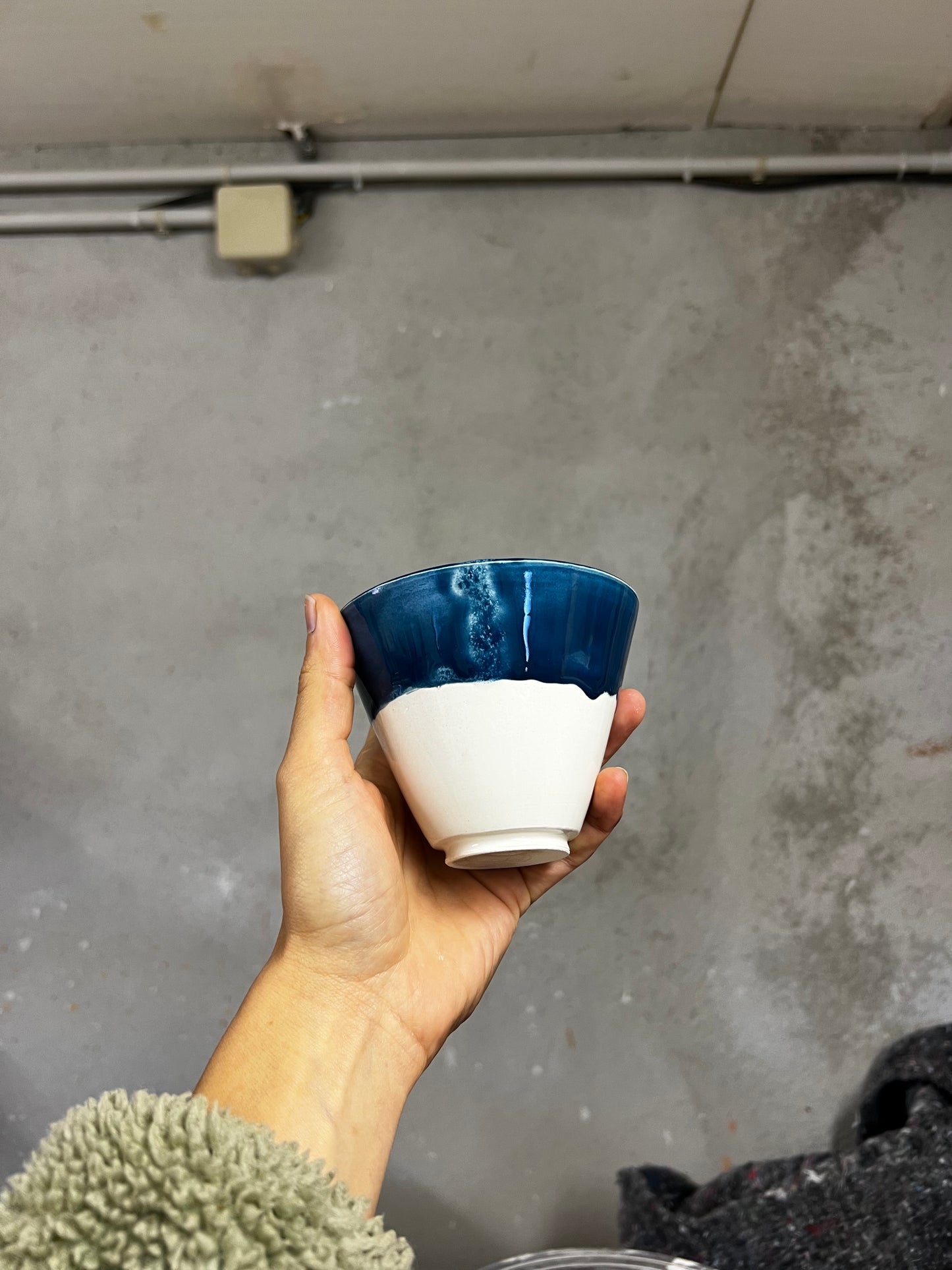 Bol à thé SUGI NARI - Blanc & Bleu