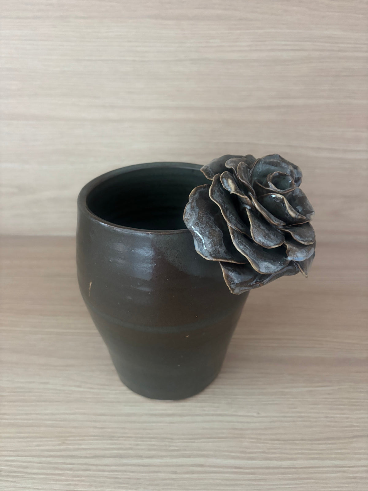 Pot long fleuri