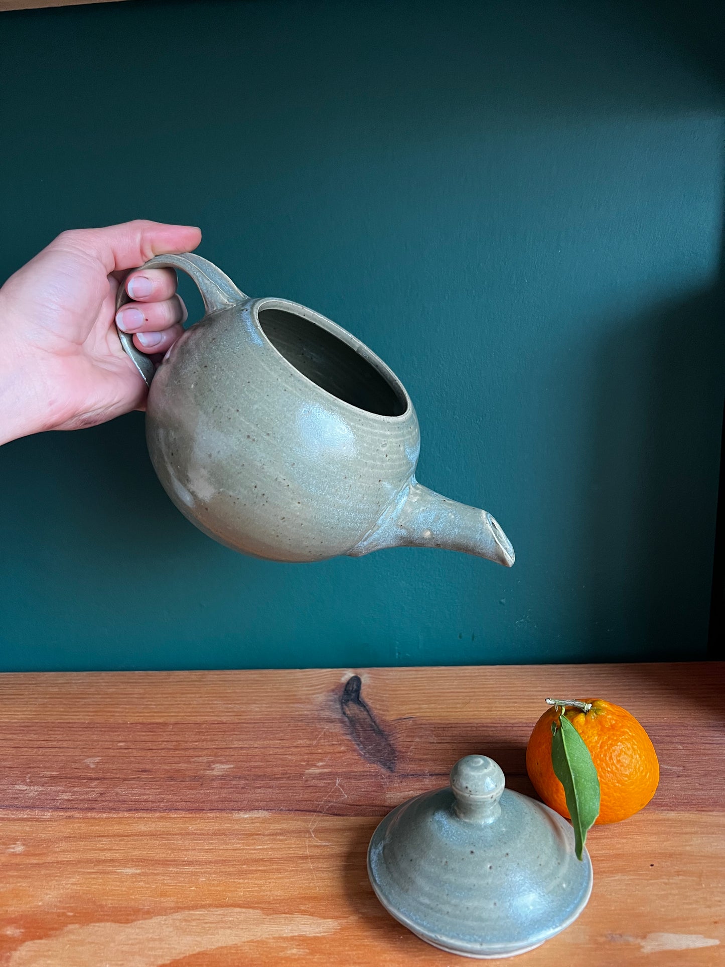 Théière « First Tide » - Verte mouchetée