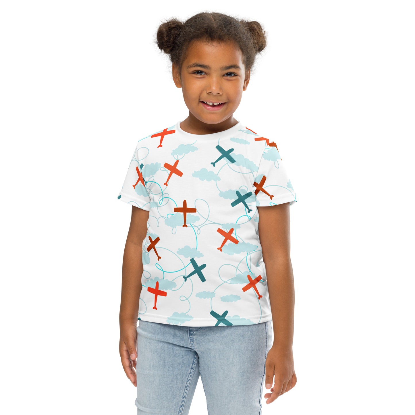 T-shirt col ras du cou enfant - planes