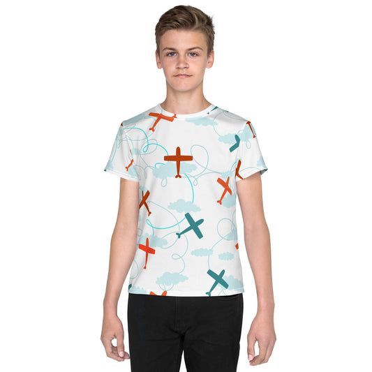 T-shirt col ras du cou - Airplanes