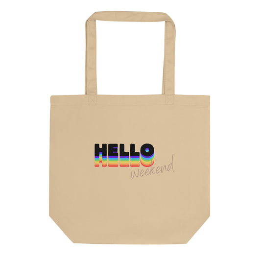 Tote Bag en coton Bio "Hello Weekend"