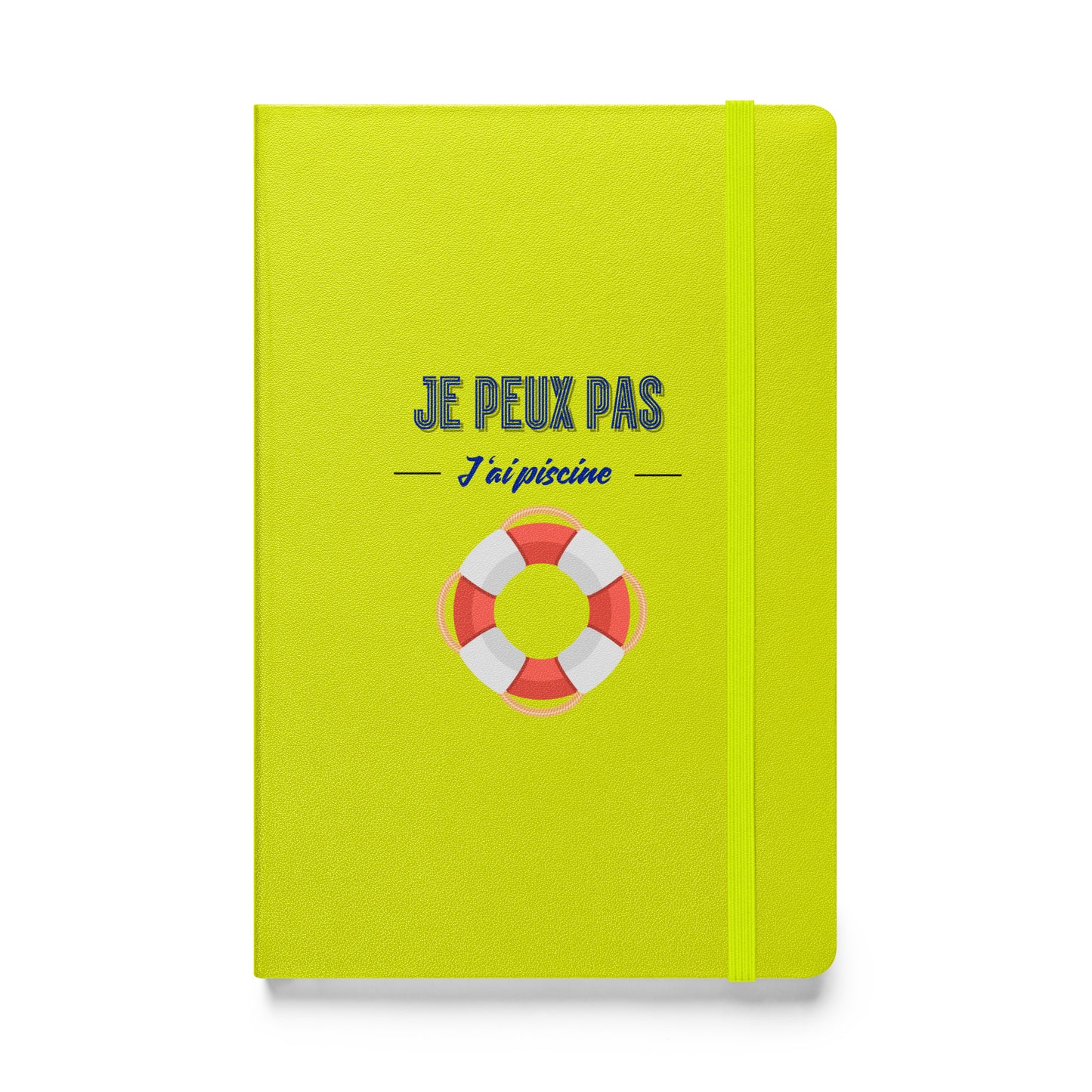 Carnet à couverture rigide - "J'ai piscine"