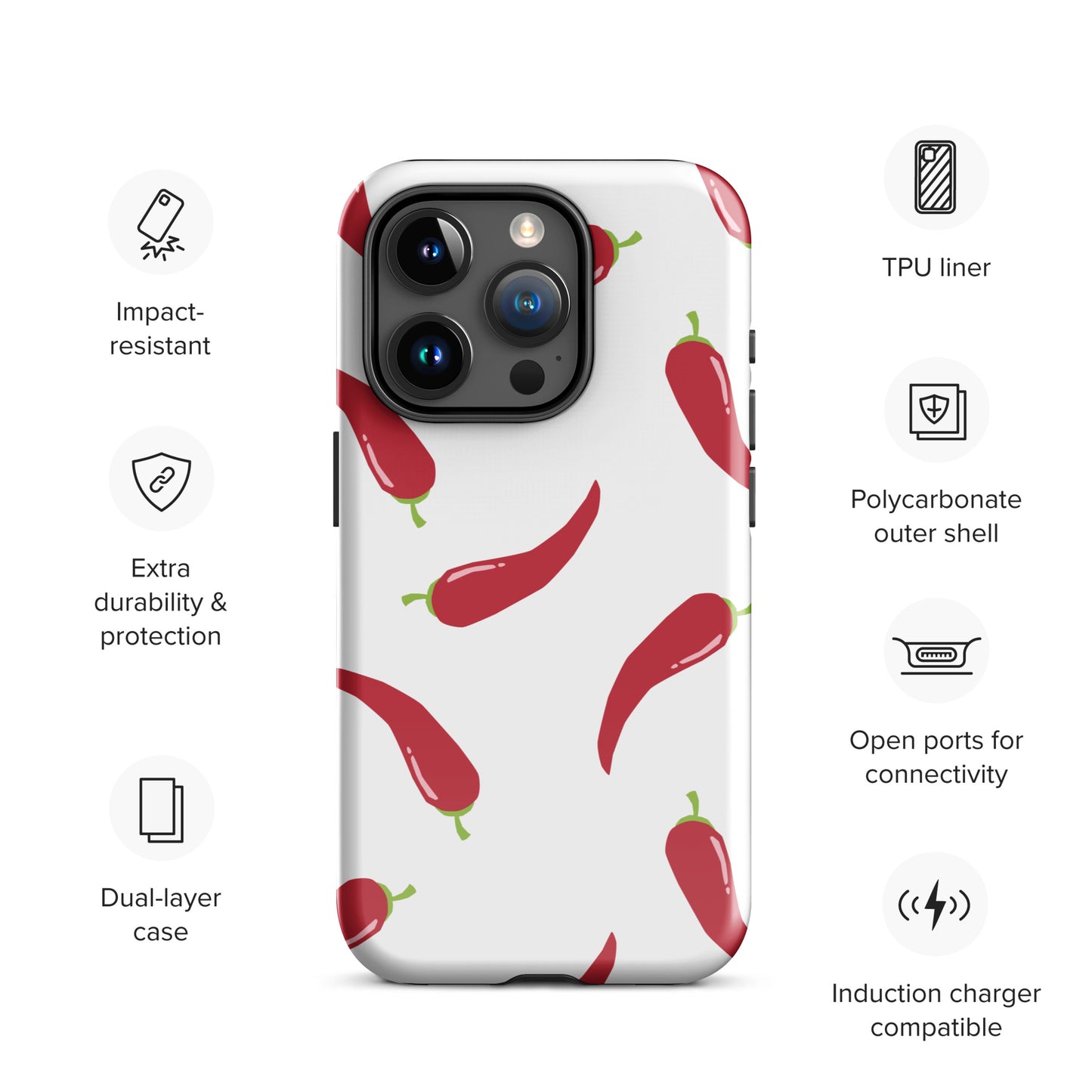 Coque d'iPhone® rigide - Pimenté